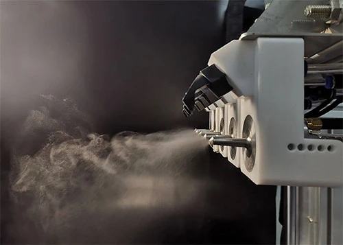 Ultrasonic solar cell spraying 4 Ultrasonic solar cell spraying 4